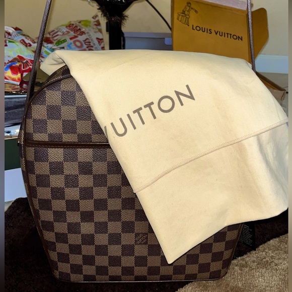 🎉Cyber Monday Price Drop💯Louis Vuitton Damier Ebene Ipanema GM Bag w/LV Dust Bag - Picture 3 of 17